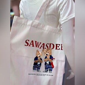 Beverly Hills Polo Club Bear Logo Tote Bag